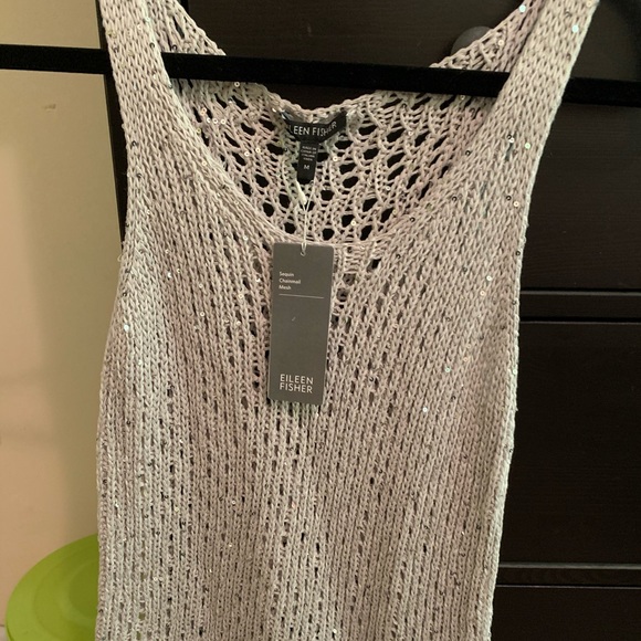 Eileen Fisher sequin chainmail mesh - Picture 3 of 10